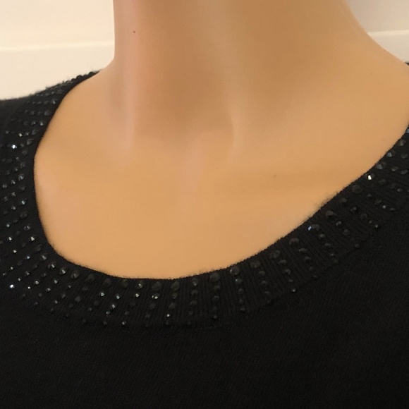 NWT VEX & CO WOMEN BLACK  & ANIMAL PRINT SWEATER - Picture 5 of 7